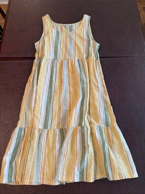 Striped feminine Sleeveless Summer Dress